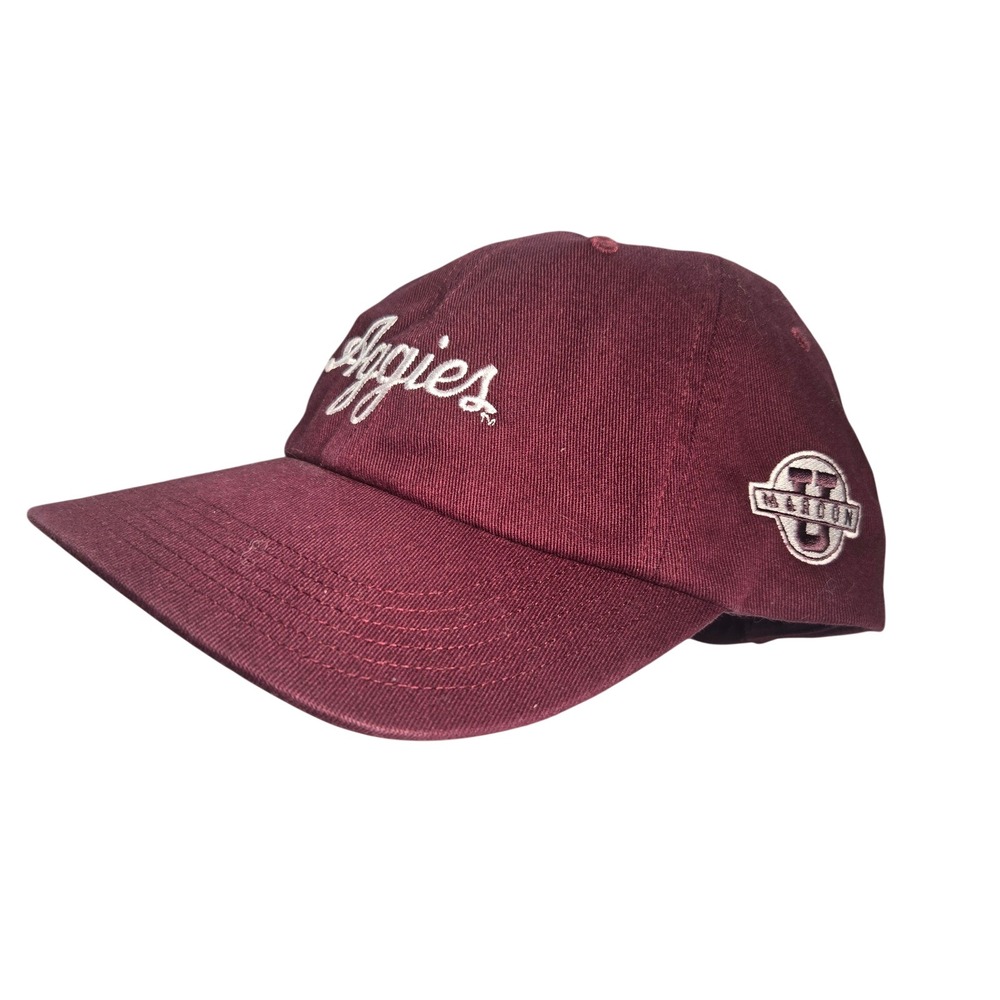 Texas A&M Aggies Maroon U Baseball Cap Hat Adjustable Cotton Twill Richardson